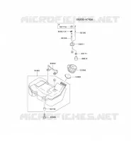 RESERVOIR CARBURANT/ROBINET pour Kawasaki TH MOTORS
