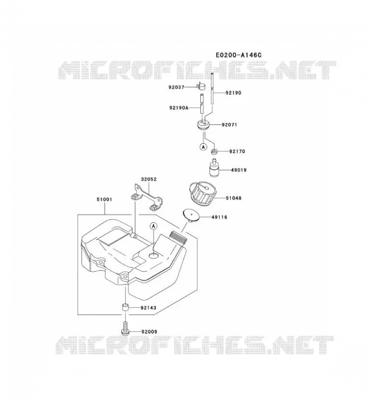 RESERVOIR/ROBINET Kawasaki Petits Moteurs TH TH043D TH MOTORS  TH043D-BC56
