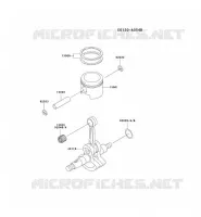 PISTON/VILEBREQUIN pour Kawasaki TH MOTORS