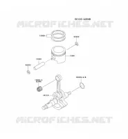 PISTON/VILEBREQUIN pour Kawasaki TH MOTORS