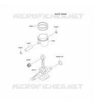 PISTON/VILEBREQUIN pour Kawasaki TH MOTORS
