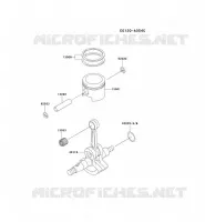 PISTON/VILEBREQUIN pour Kawasaki TH MOTORS