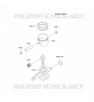 PISTON/VILEBREQUIN pour Kawasaki TH MOTORS