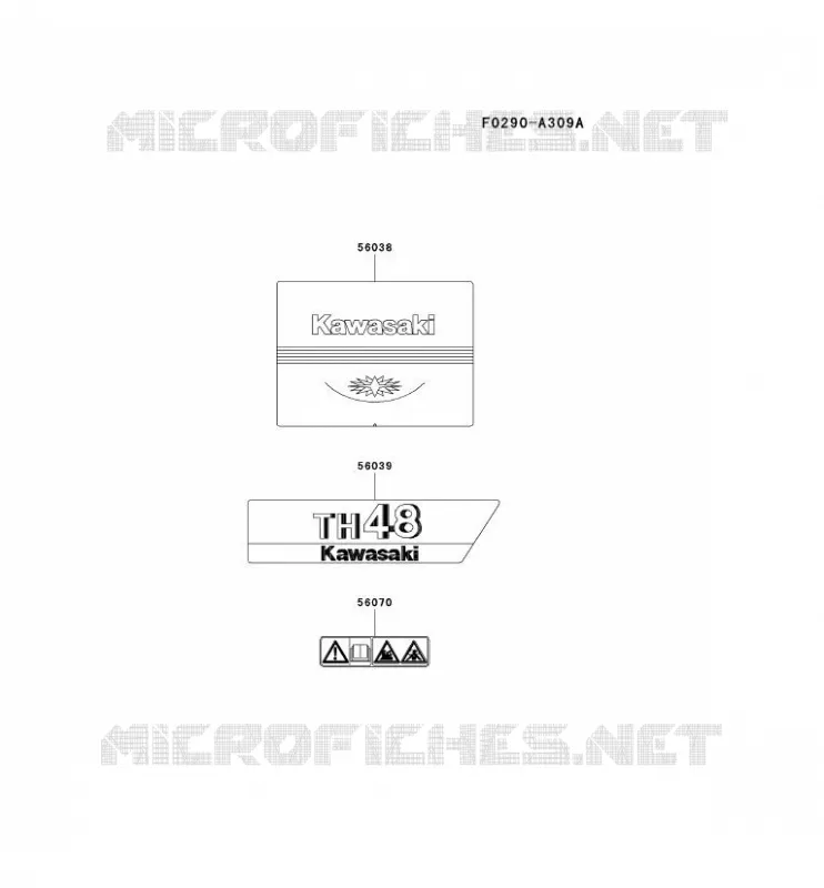 LABEL Kawasaki Petits Moteurs TH TH048D TH MOTORS  TH048D-AC63