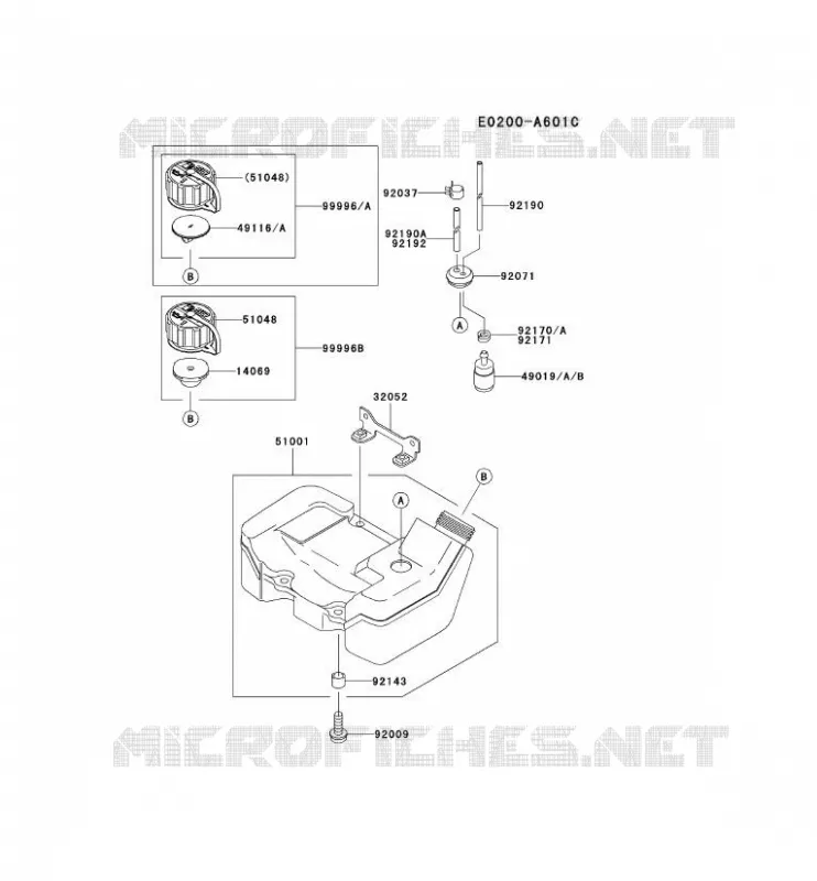 RESERVOIR/ROBINET Kawasaki Petits Moteurs TH TH048D TH MOTORS  TH048D-EC03