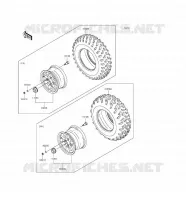 ROUE/PNEUS pour Kawasaki BRUTE FORCE 750 4X4I EPS