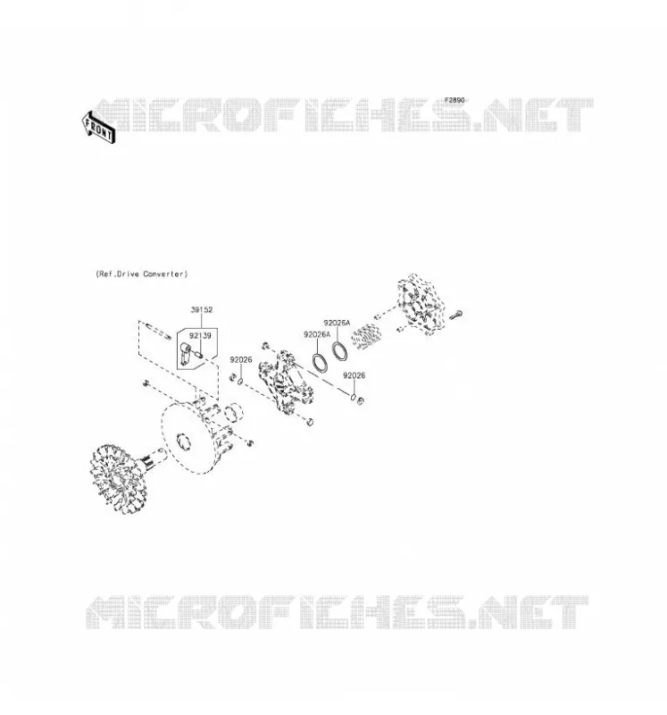 PIECE EN OPTION Kawasaki QUAD 750 2017 BRUTE FORCE 750 4X4I EPS  KVF750GHF