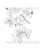 GARDE BOUE AVANT pour Kawasaki BRUTE FORCE 750 4X4I EPS