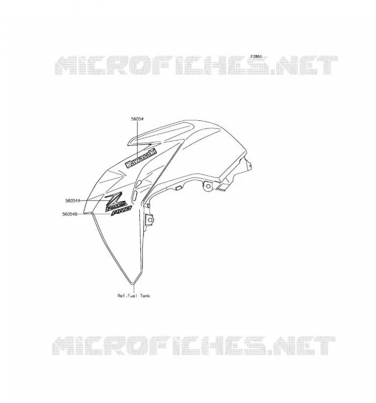 STICKER(GREEN)(GRAY) Kawasaki MOTOS 125 2017 Z125 PRO  BR125JHF