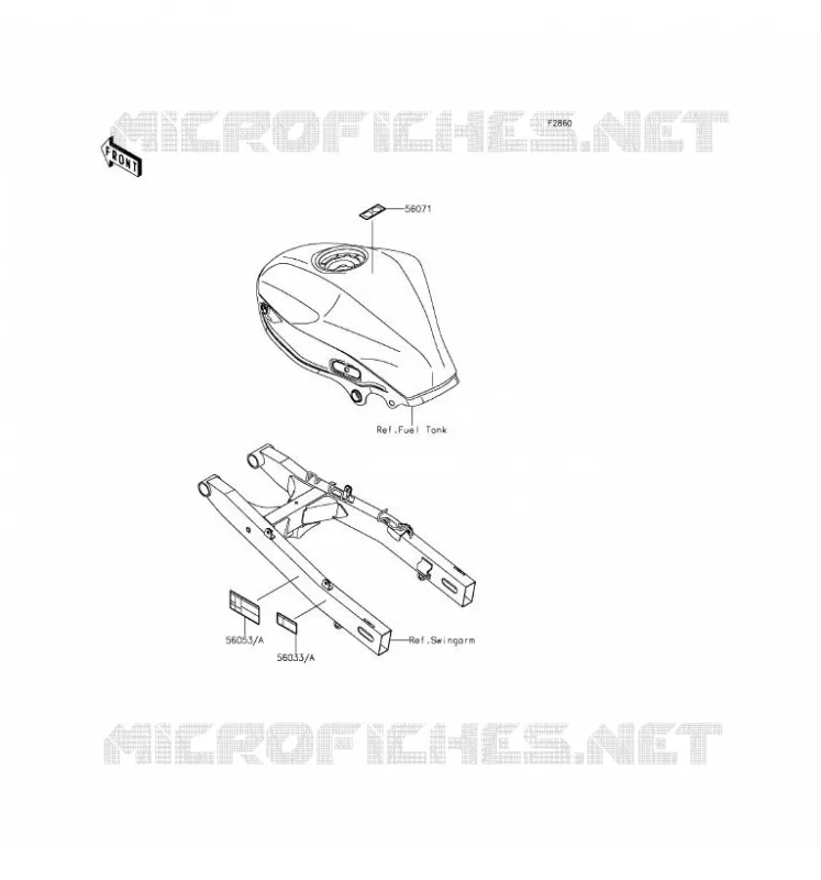 LABEL Kawasaki MOTOS 250 2016 Z250SL ABS  BR250FGF