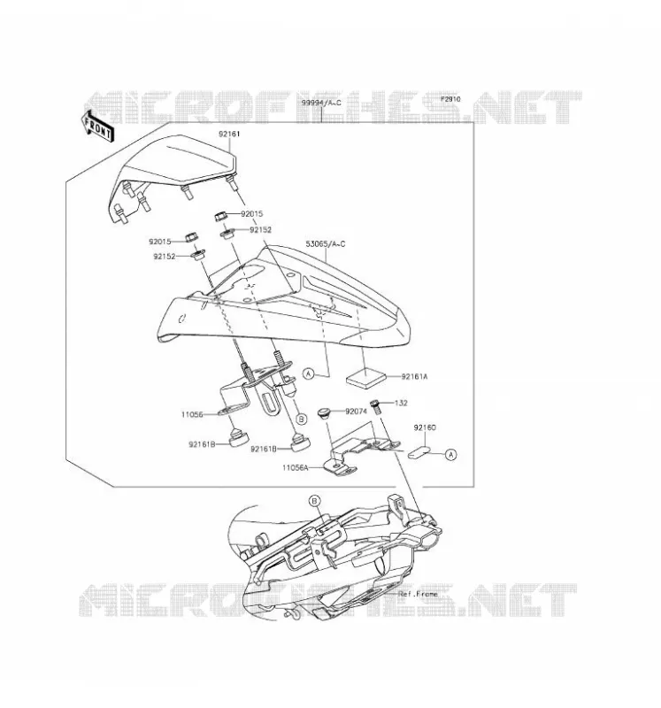 ACCESSOIRE (COUVRE SELLE) Kawasaki MOTOS 250 2016 Z250SL ABS  BR250FGF