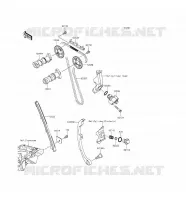 ARBRE A CAME/TENDEUR pour Kawasaki NINJA 250SL