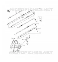 CABLES pour Kawasaki NINJA 250SL