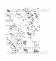 CARENAGE INFERIEUR pour Kawasaki NINJA 250SL