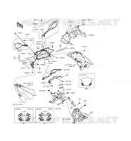 CARENAGE pour Kawasaki NINJA 250SL