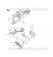 GARDE BOUE ARRI&Egrave;RE pour Kawasaki NINJA 250SL