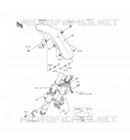 GARDE BOUE AVANT pour Kawasaki NINJA 250SL