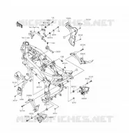 PIECE DE CADRE (COUVERTURE) pour Kawasaki NINJA 250SL