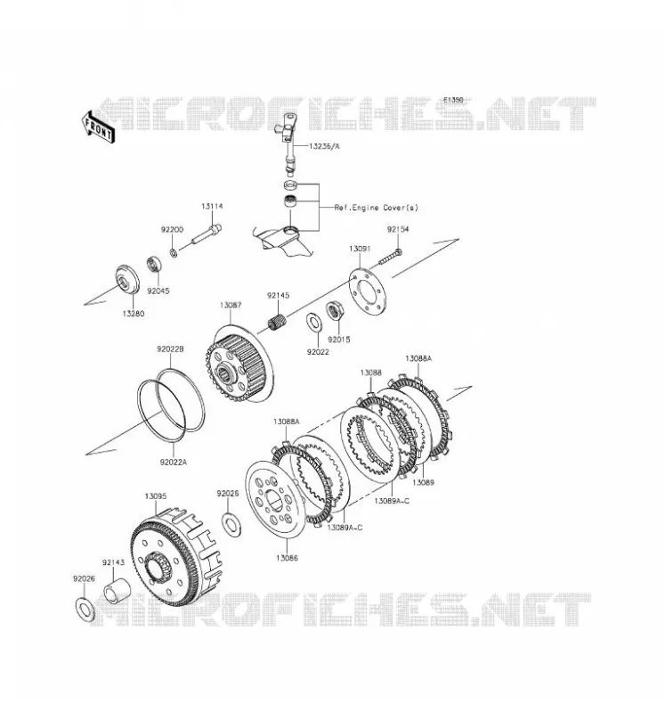 EMBRAYAGE Kawasaki MOTOS 250 2016 NINJA 250SL ABS  BX250BGF