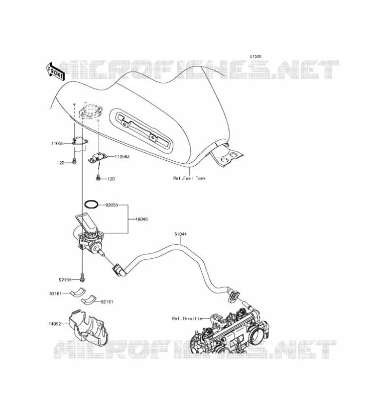 POMPE A ESSENCE Kawasaki MOTOS 800 2016 W800  EJ800AGF