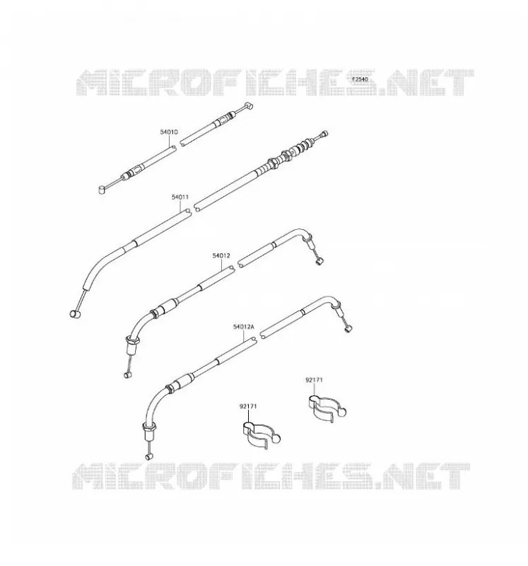 CABLES Kawasaki MOTOS 800 2016 W800  EJ800AGFA