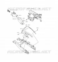 CACHE LAT&Eacute;RAL/GARDE CHAINE pour Kawasaki VULCAN S ABS