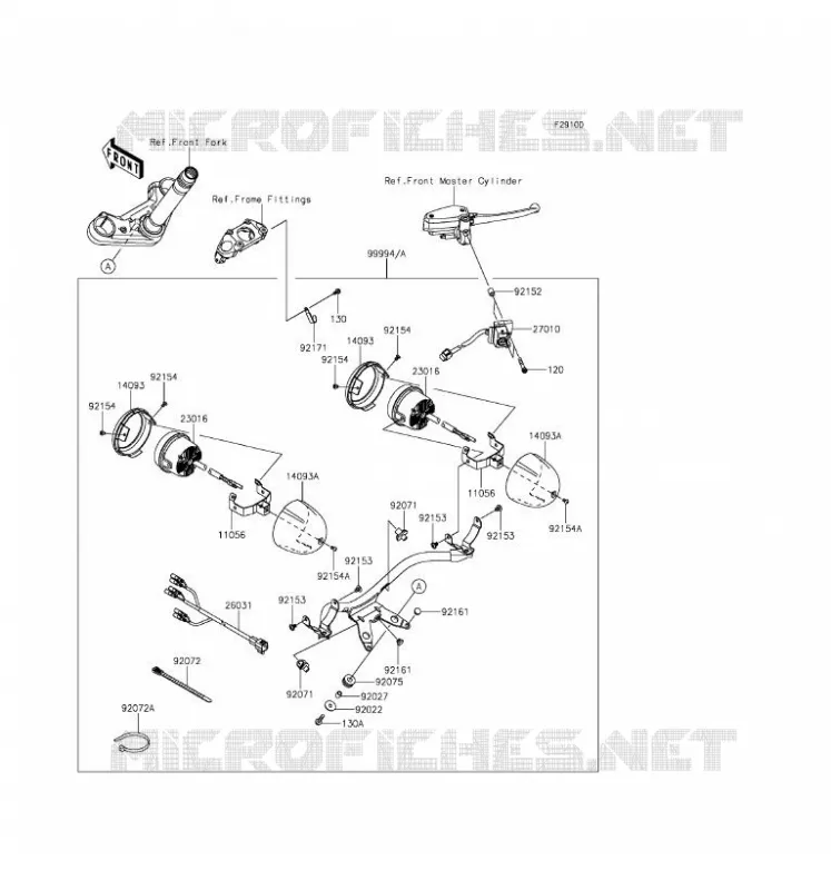 ACCESSOIRE(PHARE ADDITIONEL) Kawasaki MOTOS 650 2016 VULCAN S ABS  EN650BGFB