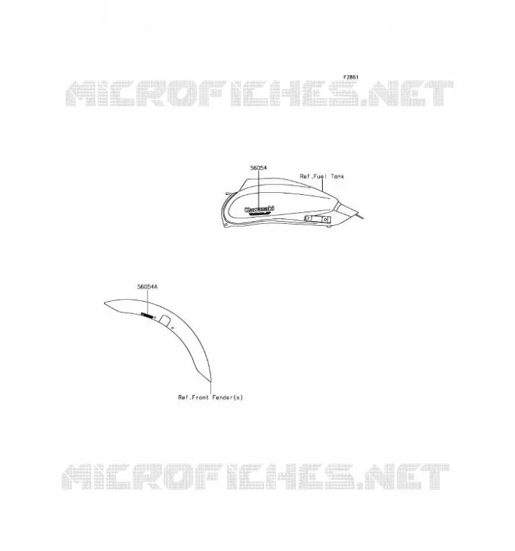 STICKER(GRAY) Kawasaki MOTOS 650 2017 VULCAN S ABS  EN650DHF