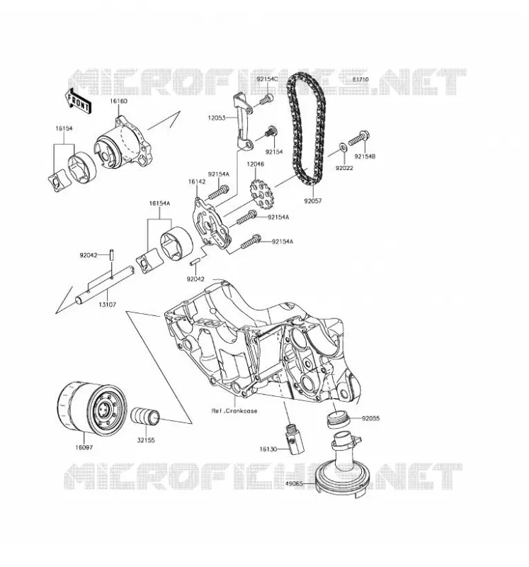POMPE A HUILE Kawasaki MOTOS 650 2017 VULCAN S ABS  EN650DHFA