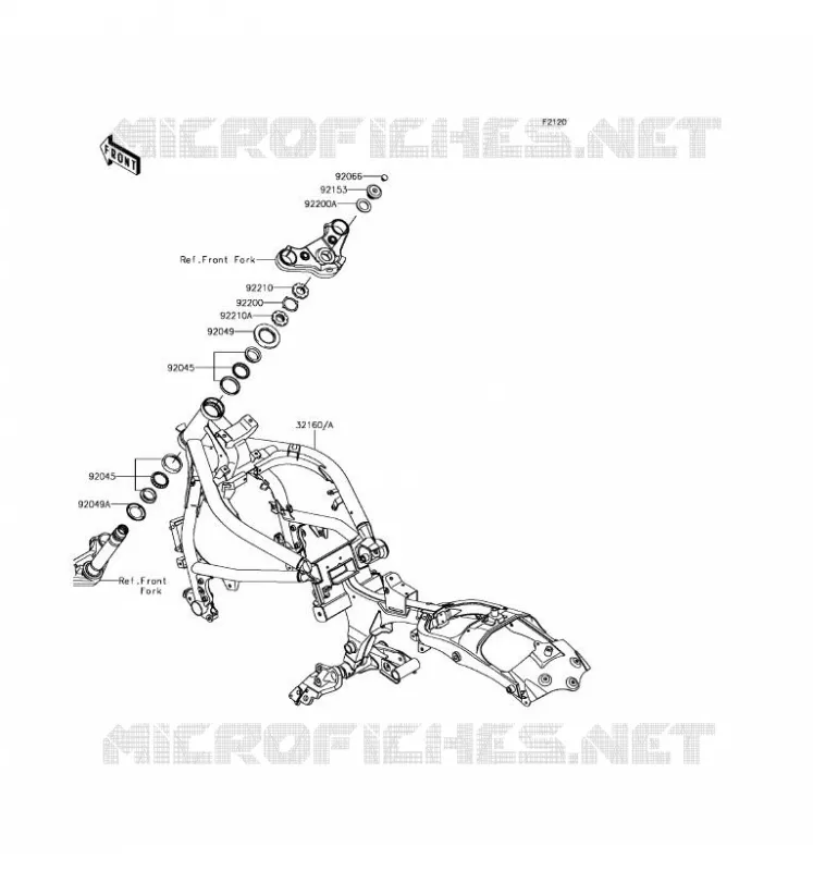 CH&Acirc;SSIS Kawasaki MOTOS 650 2017 VULCAN S ABS  EN650DHFA