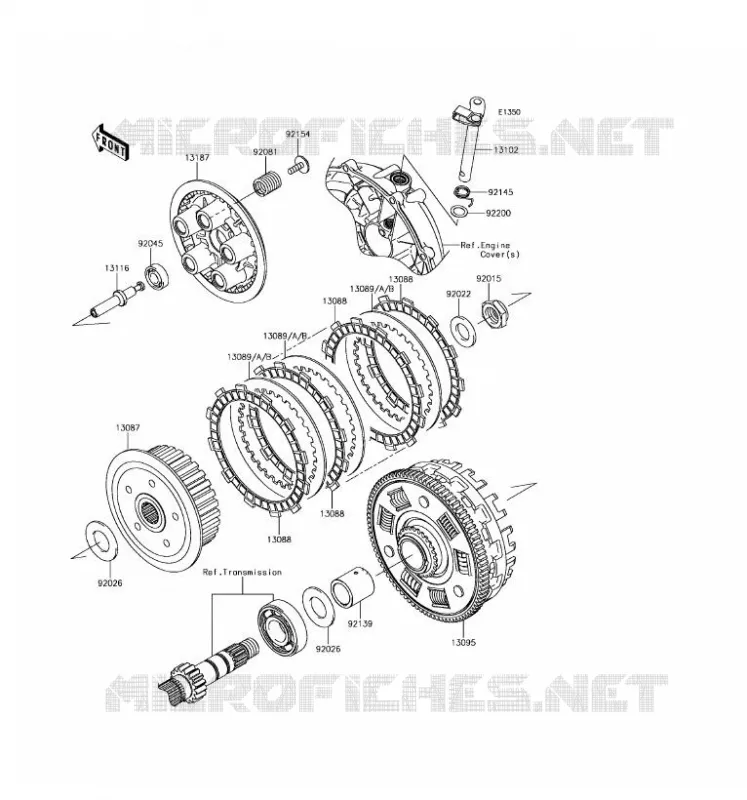 EMBRAYAGE Kawasaki MOTOS 650 2017 VULCAN S ABS  EN650DHFA