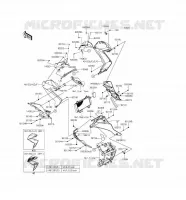 CARENAGE INFERIEUR pour Kawasaki Z300 ABS