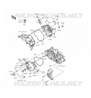 COUVERCLES MOTEUR pour Kawasaki Z300 ABS