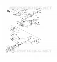 &Eacute;CHAPPEMENT pour Kawasaki Z300 ABS