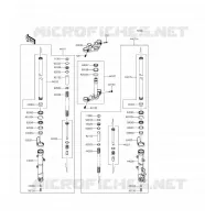 FOURCHE pour Kawasaki Z300 ABS