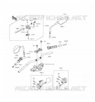 GUIDON pour Kawasaki Z300 ABS