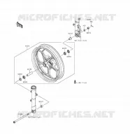 MOYEU AVANT pour Kawasaki Z300 ABS