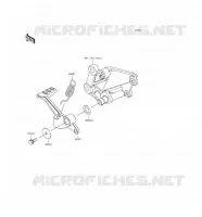 PEDALE DE FREIN pour Kawasaki Z300 ABS