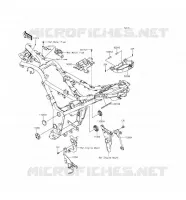PIECE DE CADRE (COUVERTURE) pour Kawasaki Z300 ABS
