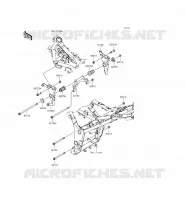 SUPPORT MOTEUR pour Kawasaki Z300 ABS