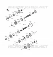 TRANSMISSION pour Kawasaki Z300 ABS