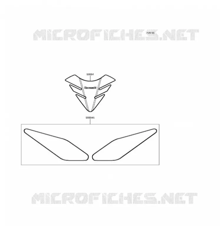 Accessory(Pads) Kawasaki MOTOS 650 2017 Z650  ER650GHF