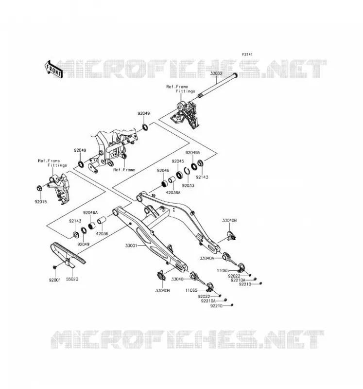 BRAS OSCILLANT Kawasaki MOTOS 650 2017 Z650 ABS  ER650HHF