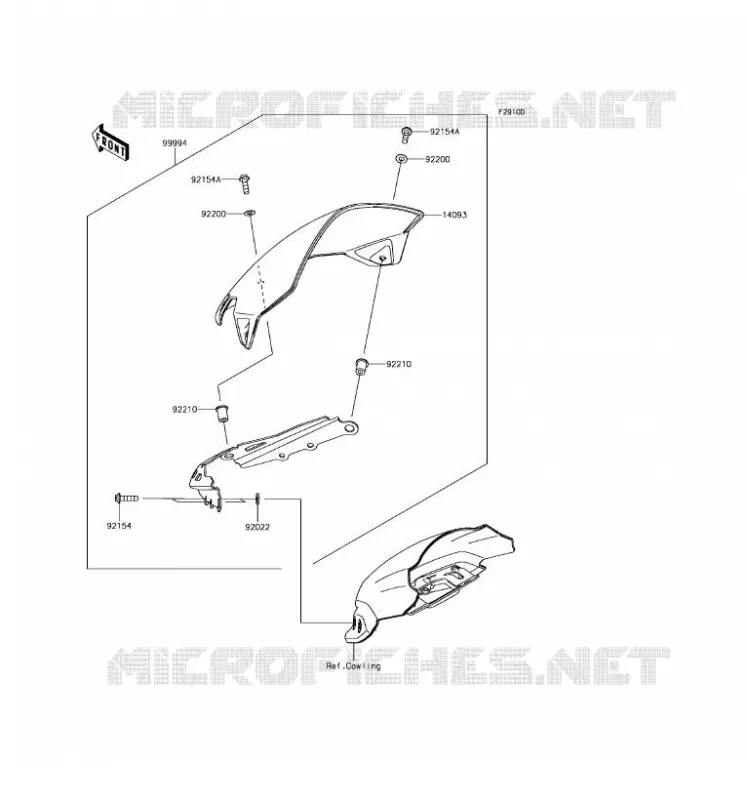 ACCESSOIRE(COUVRE COMPTEUR) Kawasaki MOTOS 650 2017 Z650 ABS  ER650HHF