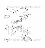 CACHE LAT&Eacute;RAL/GARDE CHAINE pour Kawasaki NINJA 300