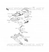 CACHE LAT&Eacute;RAL/GARDE CHAINE pour Kawasaki ER-6F