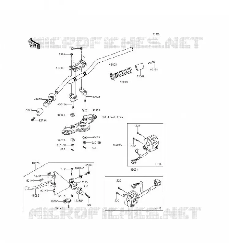 GUIDON Kawasaki MOTOS 650 2016 ER-6F  EX650EGF