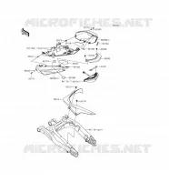 CACHE LAT&Eacute;RAL/GARDE CHAINE pour Kawasaki ER-6F