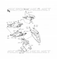 GARDE BOUE ARRI&Egrave;RE pour Kawasaki ER-6F