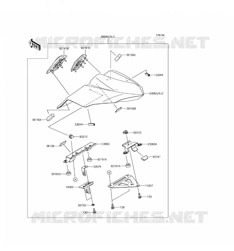 ACCESSOIRE (COUVRE SELLE) Kawasaki MOTOS 650 2017 NINJA 650 ABS  EX650KHF